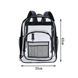 Solid PVC Backpack Large Capacity Handbag for Girls