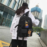 Waterproof Purple Women Backpack Preppy Travel Rucksack Fancy School Bag