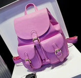 ETN BAG 081016 Lady Leather Backpack Casual Travel Bag