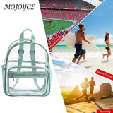 Women Patchwork Solid Preppy Style Backpack PVC Large Capacity Handbags