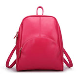 Lady Leather Backpack Female Leisure Bag