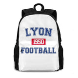 Lyon Football Athletic College Style Gray School Bag Backpack