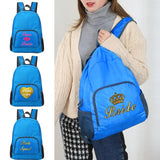 Packable Backpack Foldable Outdoor Folding Backpack Bride pattern Hiking Daypack