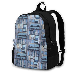Piet Mondrian Composition No 9 Large Capacity Backpack