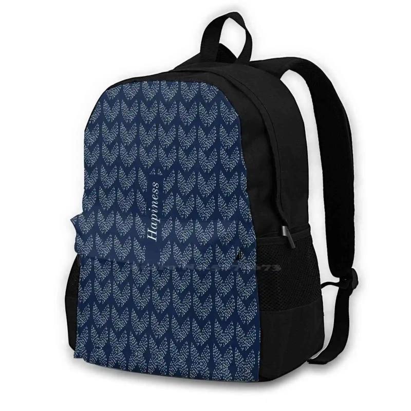 Pattern Backpack For Student School Laptop Travel Bag
