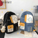 Cat Printing School Knapsack Large Capacity Women's Backpack
