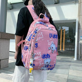 Nylon College Backpack Travel Bag Men Women School Student Laptop