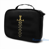 Graphic Dice Set Sword RPG Gaming USB Charge Backpack Men Women School Travel Ba