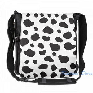 Animal Print Cow Spots USB Charge Backpack School Travel Laptop Bag