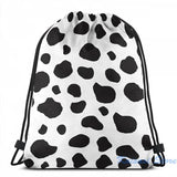 Animal Print Cow Spots USB Charge Backpack School Travel Laptop Bag