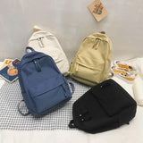Canvas Women Backpack for Teenager School Bag