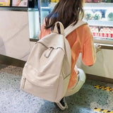 Canvas Women Backpack for Teenager School Bag