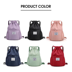 Drawstring Backpack Lightweight Oxford Cloth Shoulders Bag