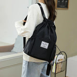 Drawstring Backpack Lightweight Oxford Cloth Shoulders Bag