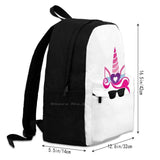 Unicorn Laptop Backpack Sweet Pink Heart Flower