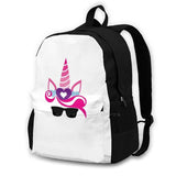 Unicorn Laptop Backpack Sweet Pink Heart Flower