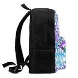 Ocean Summer Purple Seashell Backpacks For Men Women Teenagers