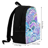 Ocean Summer Purple Seashell Backpacks For Men Women Teenagers