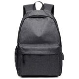 Ladsoul Starry Sky Canvas Backpack Large Capacity Travel USB Charging