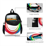 Modern 3D Print Backpack Casual Bag Ghost Magic Pug Parody