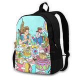 Tea Party Backpack Laptop Travel Bag