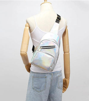 Laser Chest Pack Unisex Waist bag Fanny Female waterproof Shoulder Belt