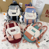 Mini Girls Backpack Waterproof Nylon Casual Ladies School Bag