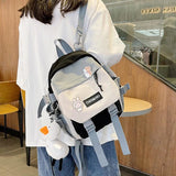 Mini Girls Backpack Waterproof Nylon Casual Ladies School Bag