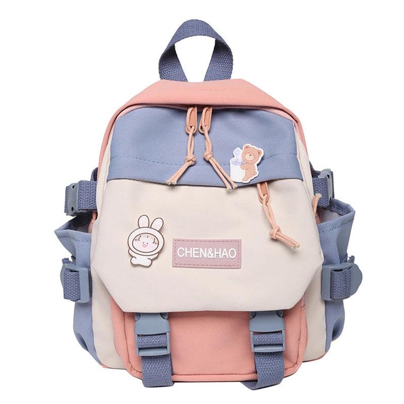 Mini Girls Backpack Waterproof Nylon Casual Ladies School Bag