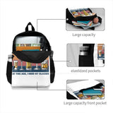 Champagne Glasses Women Men Teens Laptop Travel School Bag