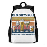 Champagne Glasses Women Men Teens Laptop Travel School Bag