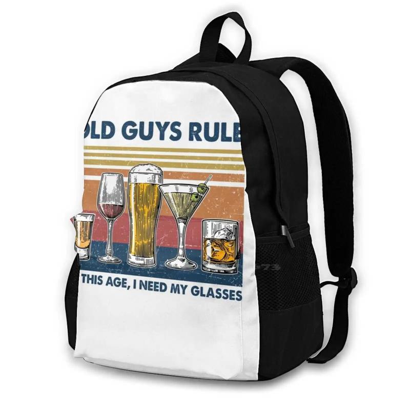 Champagne Glasses Women Men Teens Laptop Travel School Bag