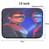Funny Graphic Captain Man and Kid Danger USB Charge Backpack