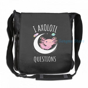 Funny Axolotl Questions USB Charge Backpack for School Travel