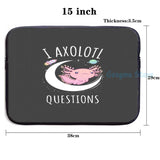 Funny Axolotl Questions USB Charge Backpack for School Travel