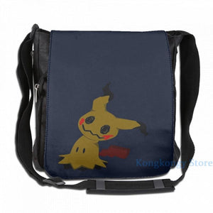 Funny Mimikyu USB Charge Backpack School Travel Laptop Bag