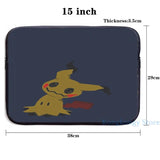 Funny Mimikyu USB Charge Backpack School Travel Laptop Bag