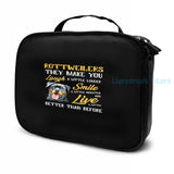 Funny Rottweiler Quote USB Charge Backpack School Bag