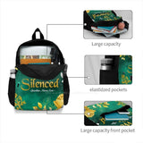 Large Capacity Backpack Laptop Travel Bags Speechless Music Lyric Art