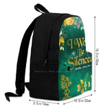 Large Capacity Backpack Laptop Travel Bags Speechless Music Lyric Art