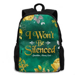 Large Capacity Backpack Laptop Travel Bags Speechless Music Lyric Art