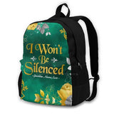 Large Capacity Backpack Laptop Travel Bags Speechless Music Lyric Art