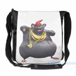 Biggie Cheese USB Charge Backpack School Travel Laptop Bag