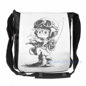 Arale USB Charge Backpack Funny Graphic Print Men Women School Travel Laptop Bag