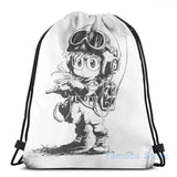 Arale USB Charge Backpack Funny Graphic Print Men Women School Travel Laptop Bag