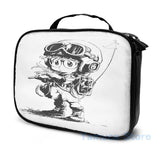 Arale USB Charge Backpack Funny Graphic Print Men Women School Travel Laptop Bag