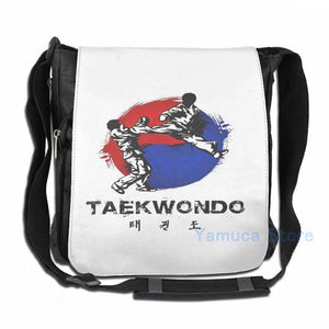 Funny Graphic print Taekwondo USB Charge Backpack men School bags Women bag