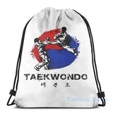 Funny Graphic print Taekwondo USB Charge Backpack men School bags Women bag