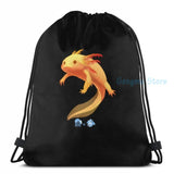 Axolotl USB Charge Backpack Funny Graphic Print School Travel Laptop Bag