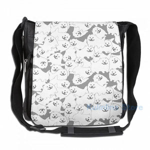 Funny Graphic print UNDERTALE Tile of Dog USB Charge Backpack men School bags